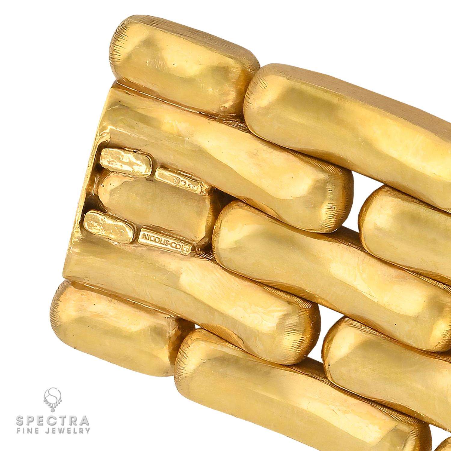 Nicolis Cola 5-Row Link Bracelet in 18k Yellow Gold