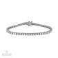 14K White Gold Diamond Tennis Bracelet 6.60 Carats