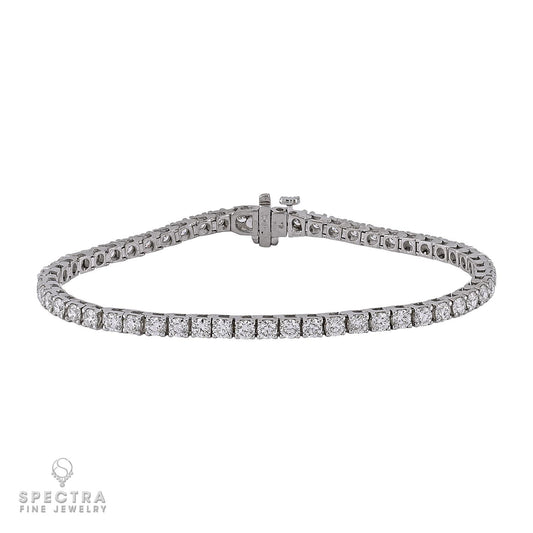 13.0 ct. Diamond Tennis Bracelet in 14K White Gold