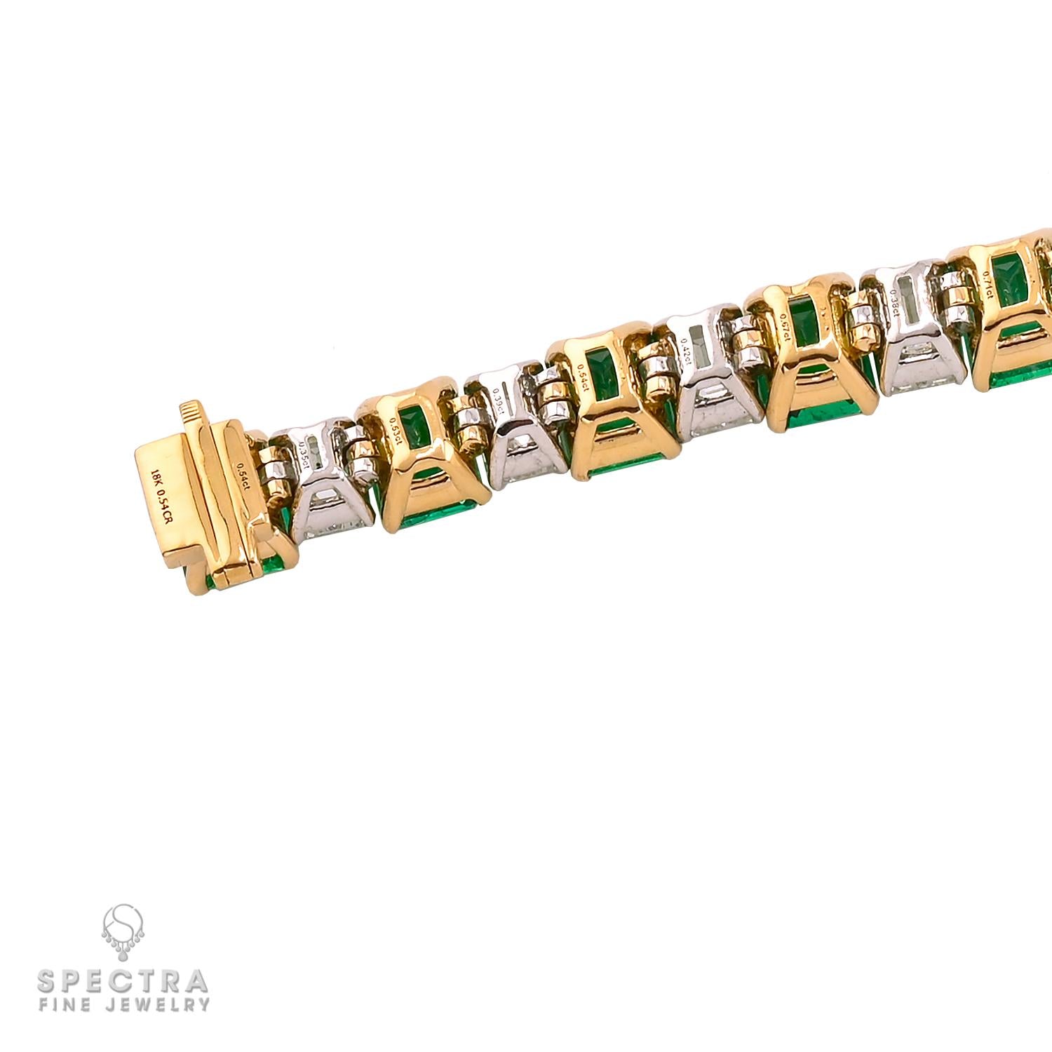 16.18 ct. Colombian Emerald & Diamond Bracelet by Spectra Fine Jewelry