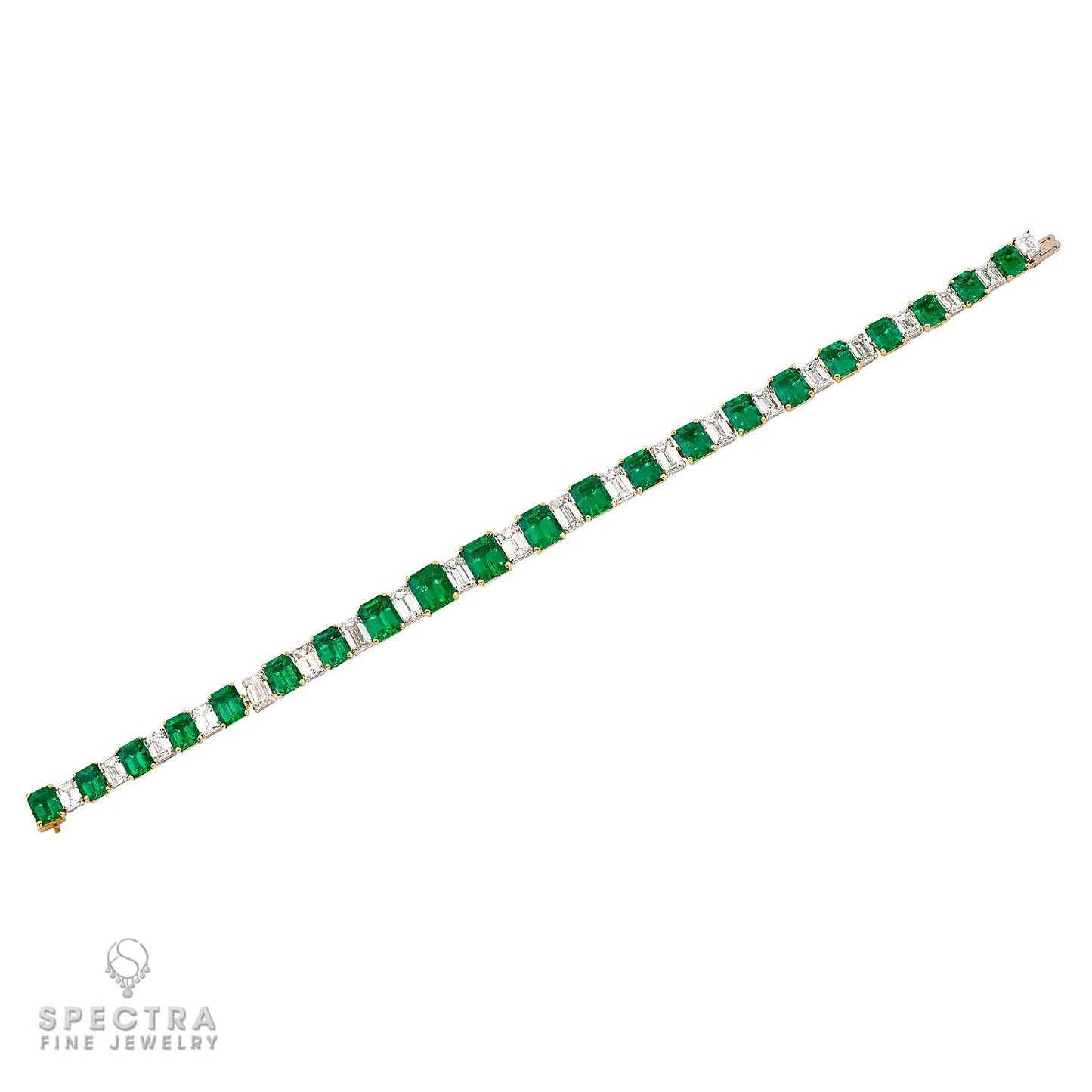 16.18 ct. Colombian Emerald & Diamond Bracelet by Spectra Fine Jewelry