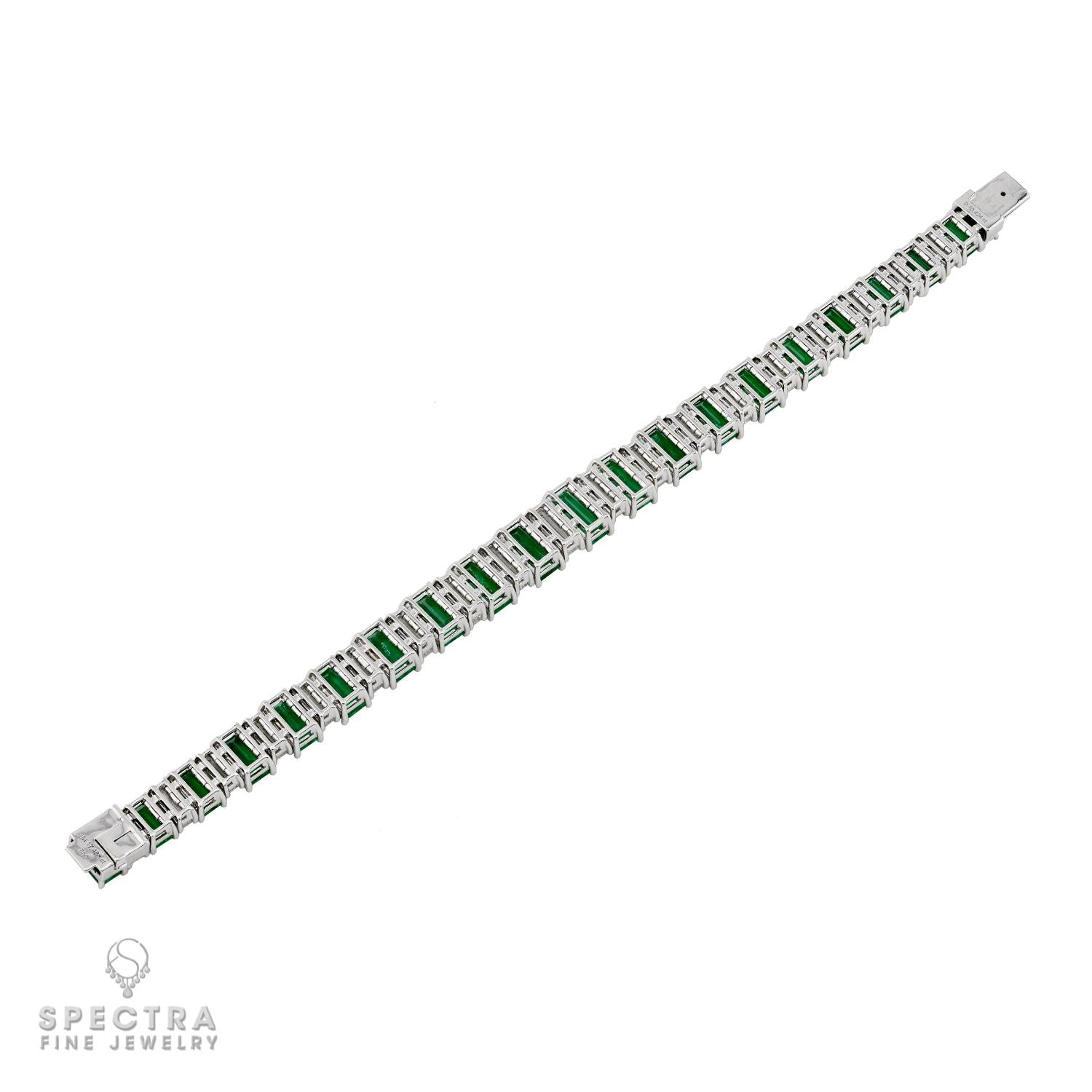 Spectra Fine Jewelry Colombian Emerald & Diamond Bracelet 17.49 cts.