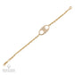 14k Yellow Gold Pave Diamond Oval-Link  Bracelet