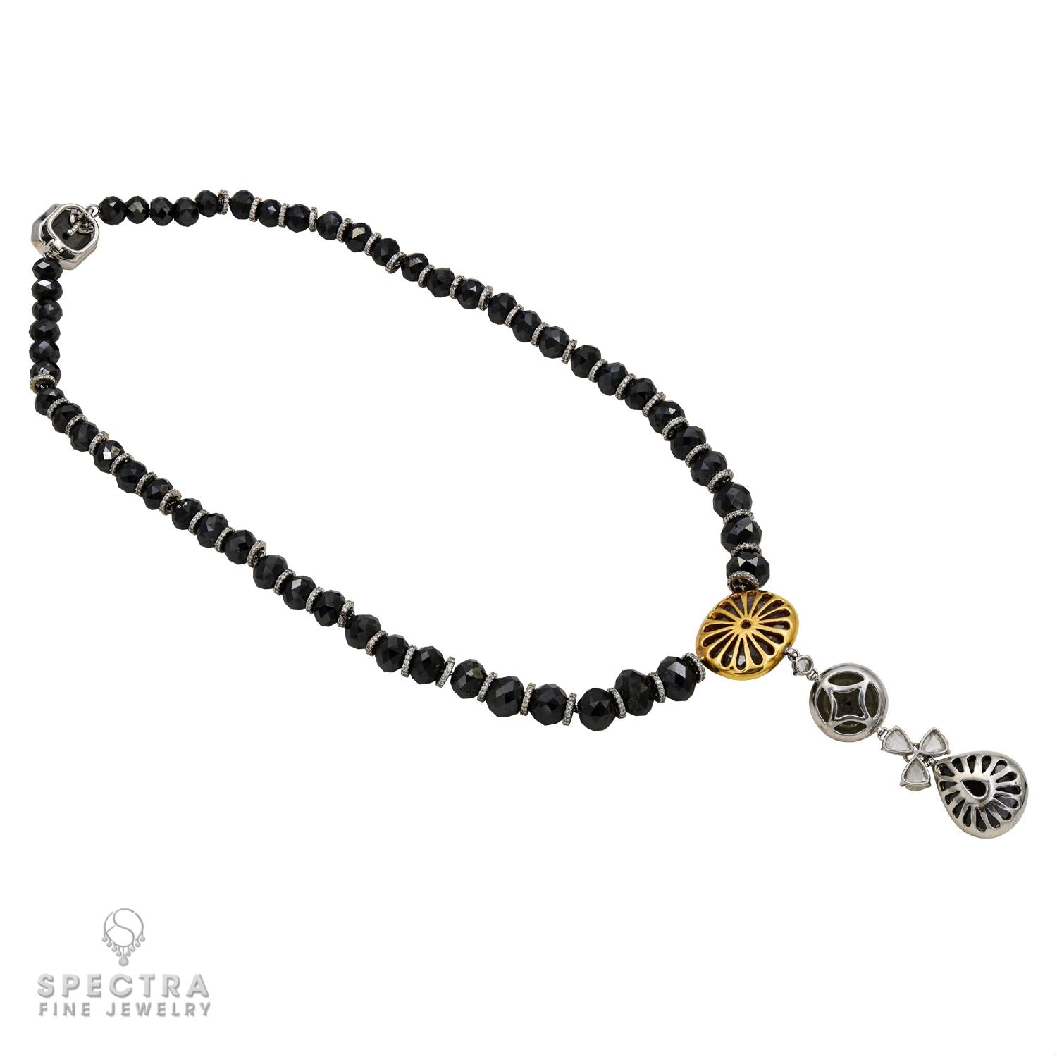 Spectra Fine Jewelry 160.5 cts. Black and Gray Diamond Pendant Necklace