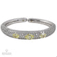 Bulgari Yellow Diamond Pave Bombe Cuff Bangle Bracelet