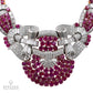 Captivating Burmese Ruby Necklace with Diamond Accents