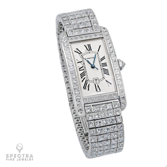 Cartier Tank Americaine Diamond Wristwatch