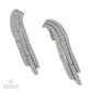 Cartier Vintage Diamond Pave Waterfall Drop Earrings
