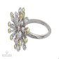Chanel 18K White Gold Contemporary Swing Diamond Ring