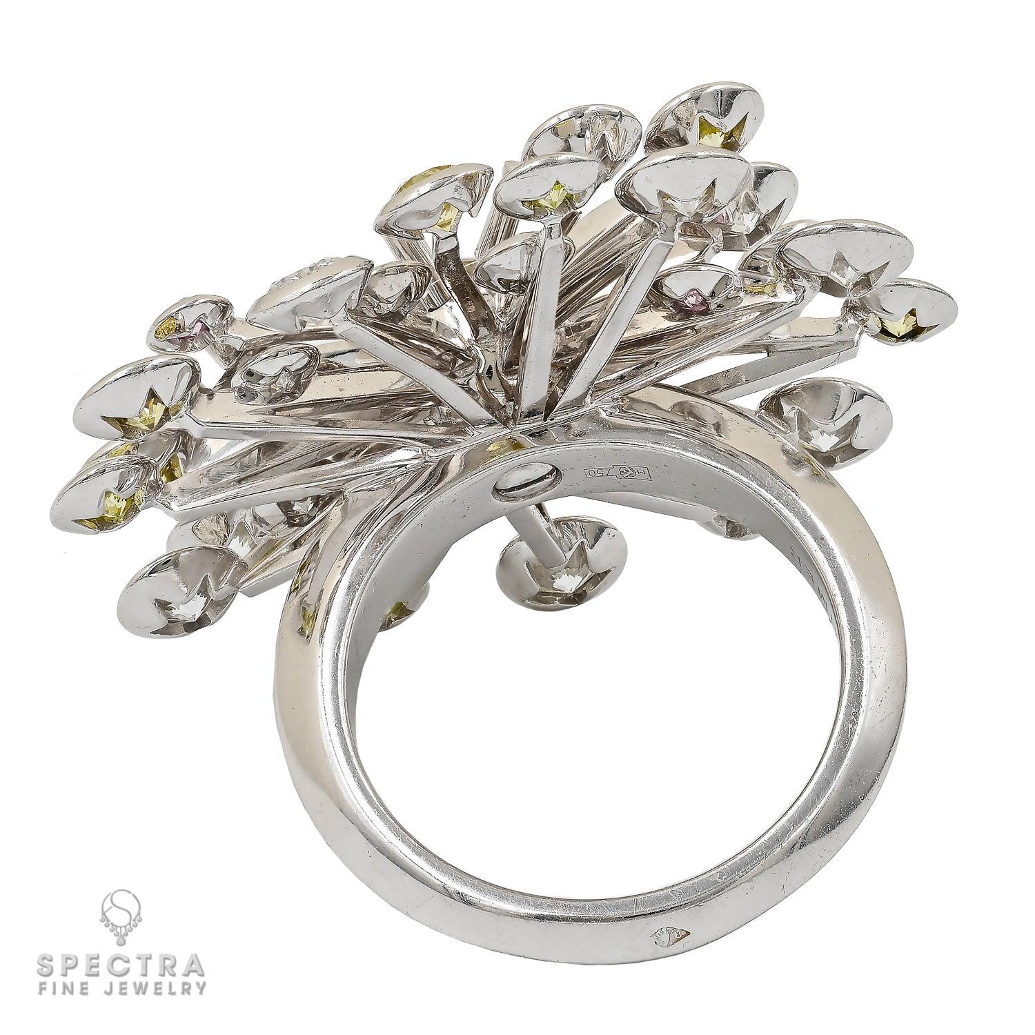 Chanel 18K White Gold Contemporary Swing Diamond Ring – Spectra