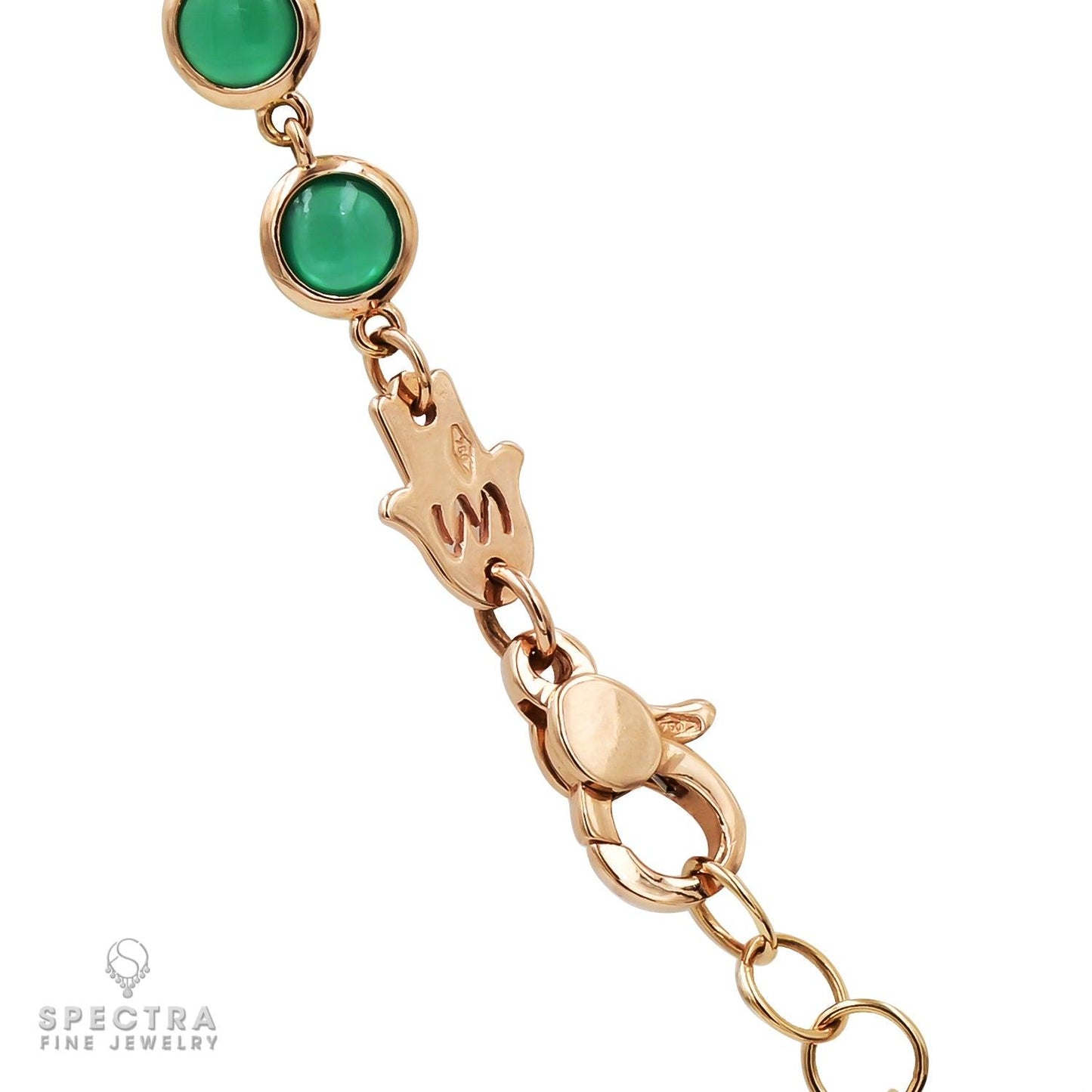 Chrysoprase Diamond Tassel Bracelet