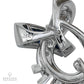 Contemporary Deco Revival Diamond Sapphire Fan Earrings