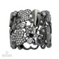 Contemporary Diamond Pave Filigree Wide Band Dinner Ring