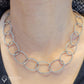 Contemporary Diamond Pave Link Collar Necklace