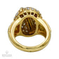 Contemporary Retro Style Mini Bombé Diamond Ring