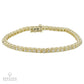 Contemporary Yellow Gold Diamond Gold Tennis Bracelet 1.56ct