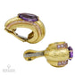 David Webb Vintage Amethyst Sapphire Earrings