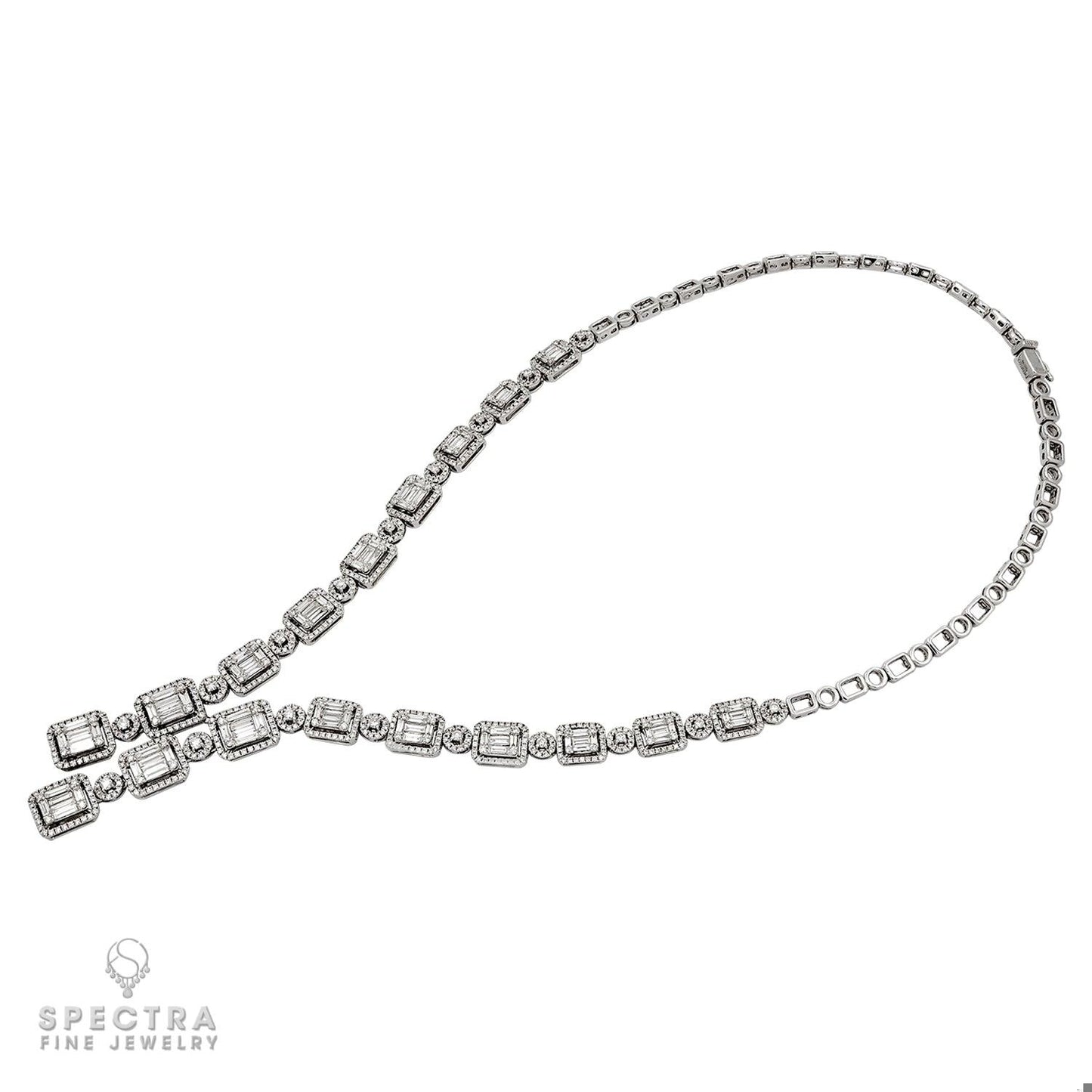 Spectra Fine Jewelry Contemporary Diamond Gold Necklace