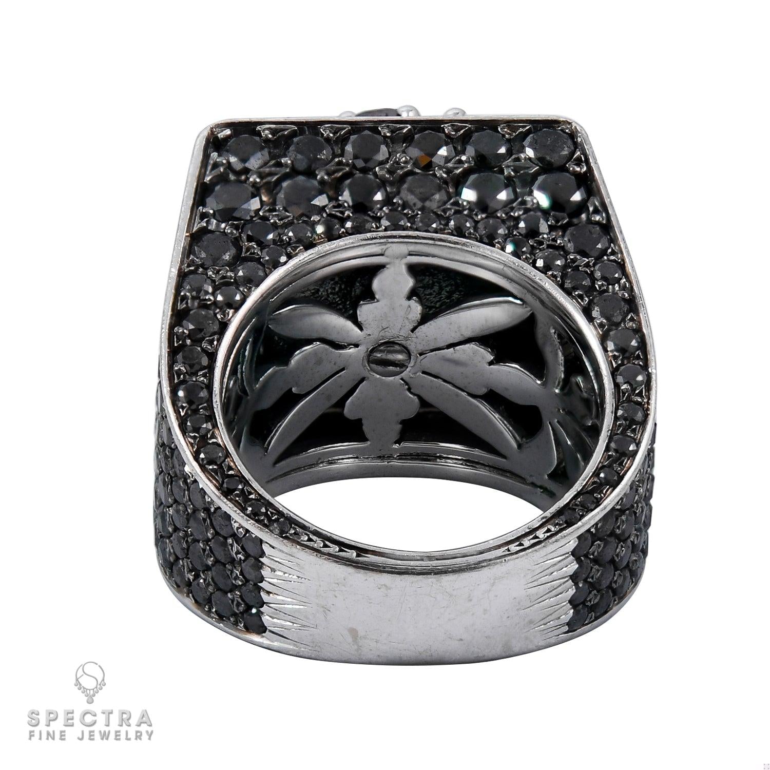 De Grisogono Black Diamond Cocktail Signet Ring