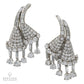 Drayson London Contemporary Diamond Floral Drop Earrings