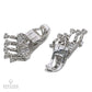 Drayson London Contemporary Diamond Floral Drop Earrings