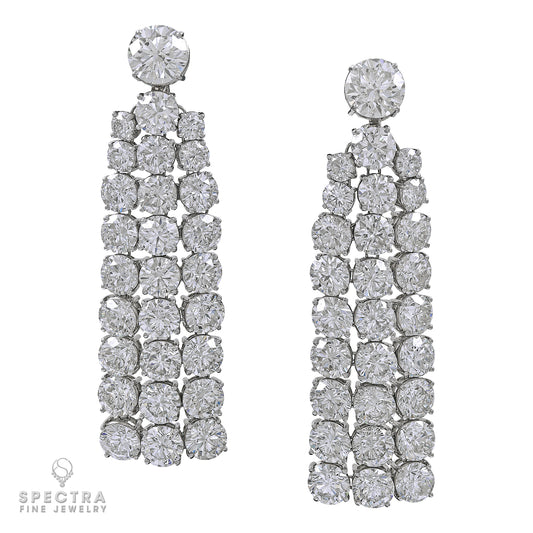 49.80 cts. Diamond Chandelier Earrings by Spectra Fine Jewelry