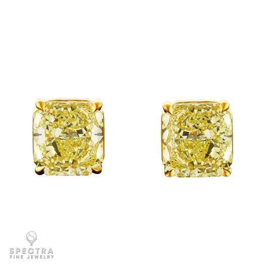 Spectra Fine Jewelry GIA Certified 5 Carat Each Stud Earrings