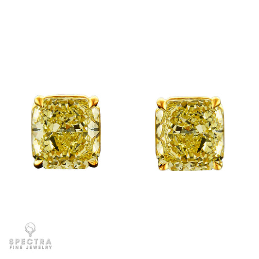 Spectra Fine Jewelry GIA Certified 5 Carat Each Stud Earrings