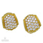 Judith Ripka Vintage Mid-Century Diamond Button Earrings