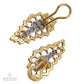 Buccellati 18k Yellow and White Gold Diamond Earrings