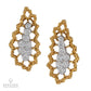 Buccellati 18k Yellow and White Gold Diamond Earrings