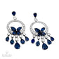 Spectra Fine Jewelry Diamond Sapphire Sevillana Chandelier Earrings