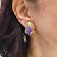 David Webb Vintage Amethyst Sapphire Earrings