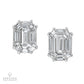 Spectra Fine Jewelry Illusion Diamond 18K White Gold Stud Earrings