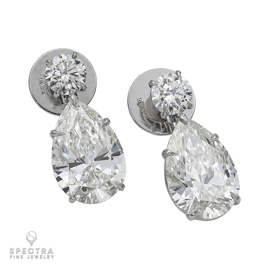 Spectra Fine Jewelry Classic Pear-Shaped Diamond Drop Earrings