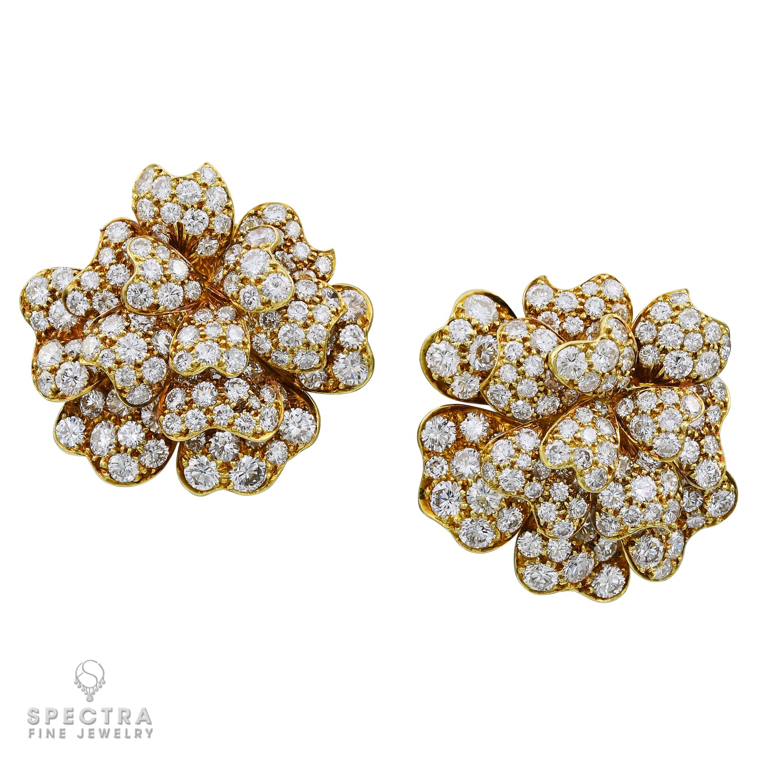 Van Cleef & Arpels Diamond Carmelia Earrings