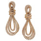 Spectra Fine Jewelry Diamond and Rose Gold Rope Earrings (Large)