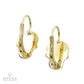 18k Gold Diamond Skull Earrings