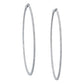 Contemporary Diamond Inside-Out Classic Hoop Earrings