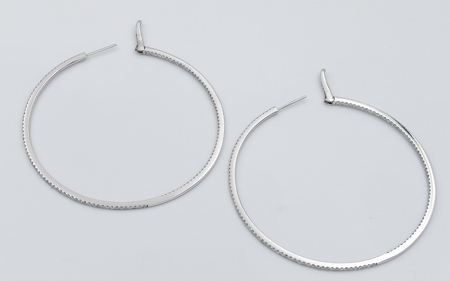 Contemporary Diamond Inside-Out Classic Hoop Earrings