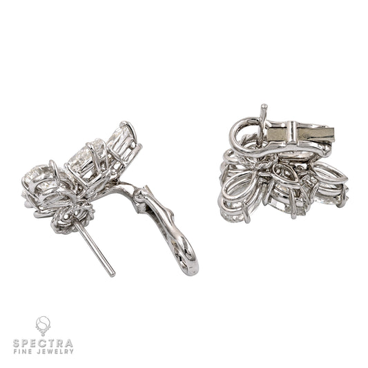 Spectra Fine Jewelry Certified 9.26cts Diamond Cluster Earrings