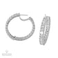 Spectra Fine Jewelry 21.57 cts. Emerald-cut diamond Inside-Out Hoop Earrings