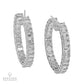 Spectra Fine Jewelry 21.57 cts. Emerald-cut diamond Inside-Out Hoop Earrings