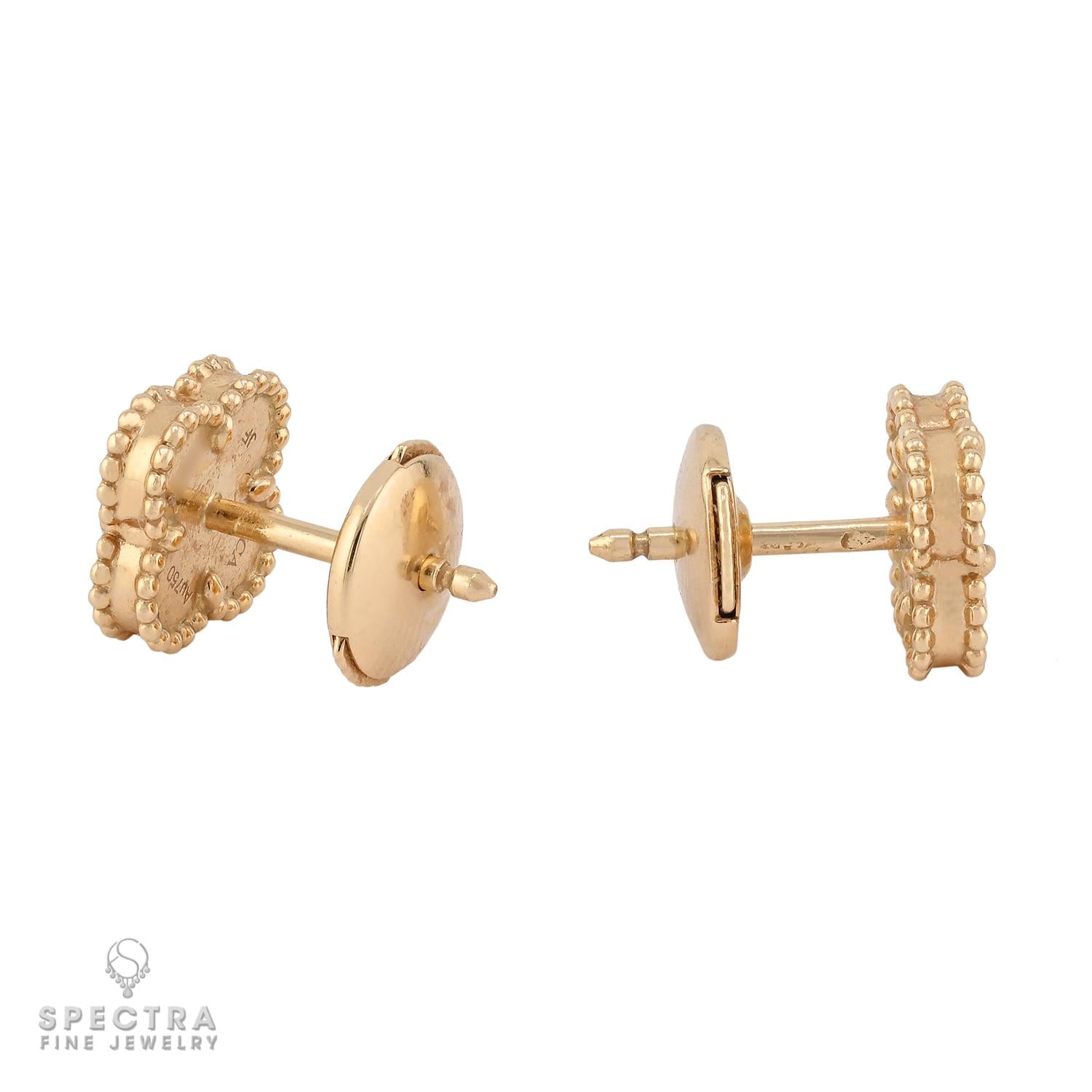 Van Cleef & Arpels Sweet Alhambra Onyx Earstuds