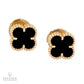 Van Cleef & Arpels Sweet Alhambra Onyx Earstuds