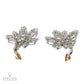 40.22 cts. Diamond Cluster Earrings in Platinum & 18K Gold