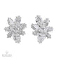 40.22 cts. Diamond Cluster Earrings in Platinum & 18K Gold