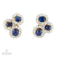 Van Cleef & Arpels Ceylon Sapphire Cabochon & Diamond Earclips, Signed