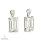 20.97ct & 22.55ct Emerald Cut Diamond Drop Earrings