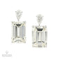 20.97ct & 22.55ct Emerald Cut Diamond Drop Earrings